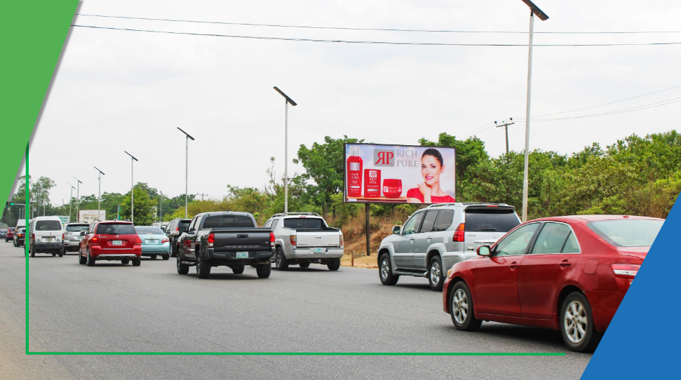 Billboard at Ring Road II by Idu Junction Opposite King's Court Estate, Abuja