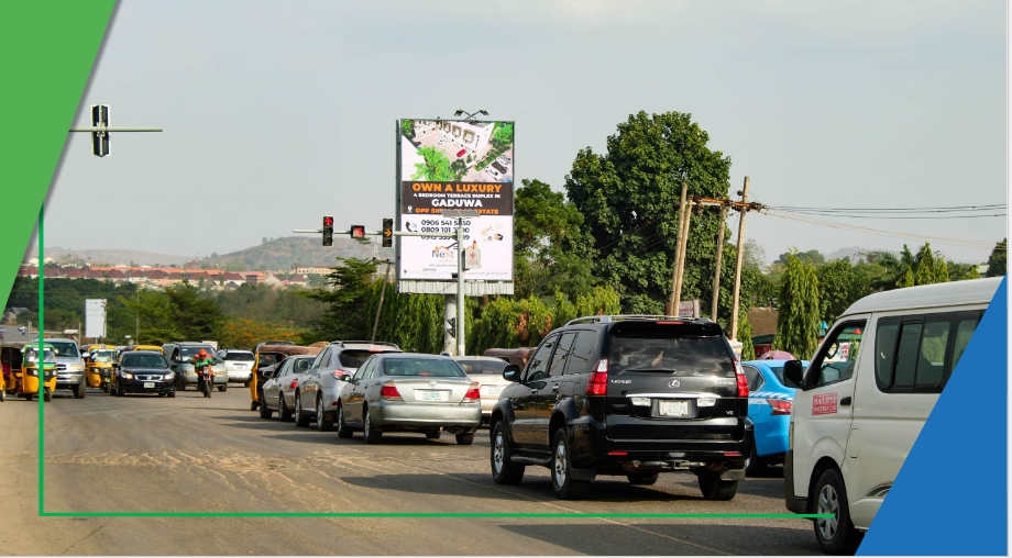Billboard at Ring Road II, by Sunnyvale Estate Junction, FTF Galadimawa, Abuja