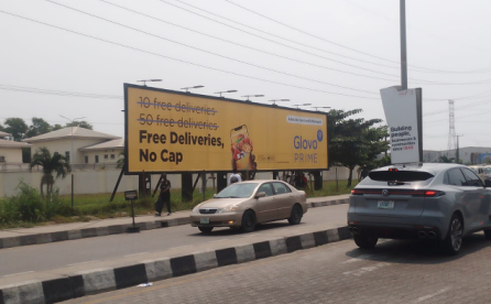 Billboard at Treasure Garden along Freedom way, Lekki Phase 1, Lagos