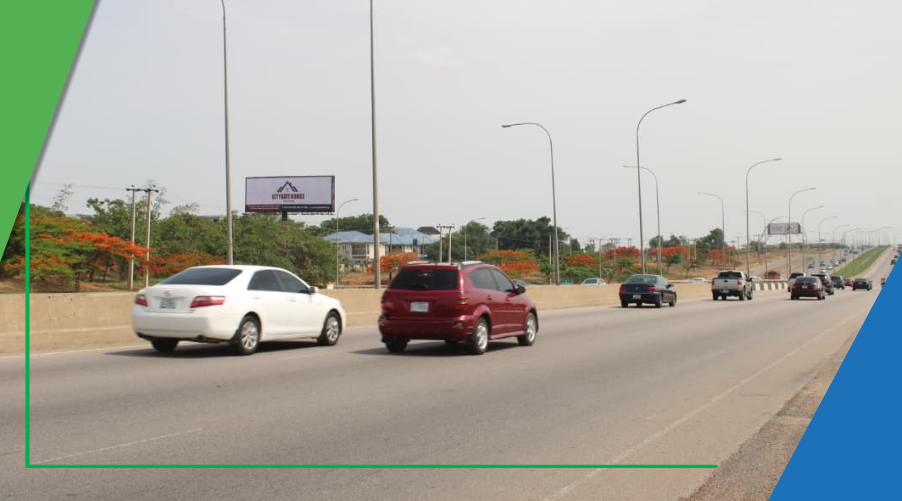 Billboard at Umar Musa Yar’Adua Way (Airport Road), FTT Airport, Abuja