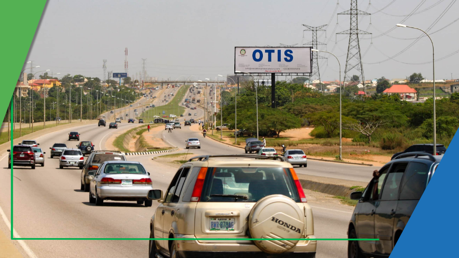 Billboard at Umar Musa Yar’Adua Way (Airport Road), opposite River Park Estate, FTF Airport, Abuja