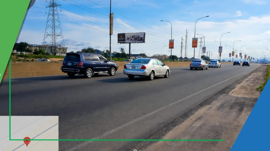 Billboard at Umar Musa Yar’Adua Way, by ACO, FTT Airport, Abuja