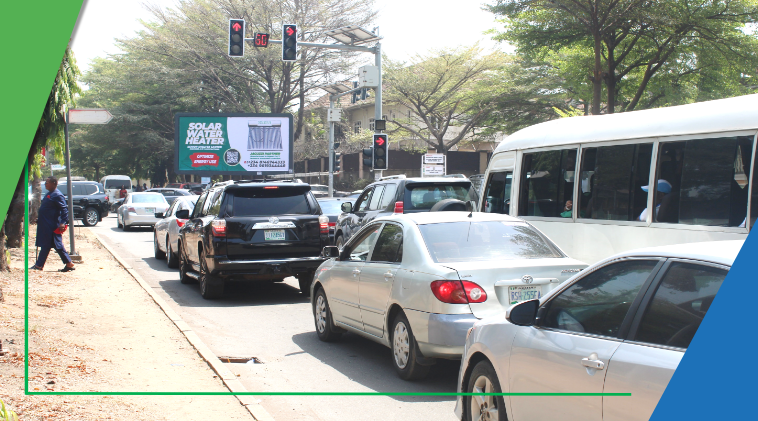 Billboard at Yakubu Gowon Crescent by Catholic Mission Maitama, Abuja