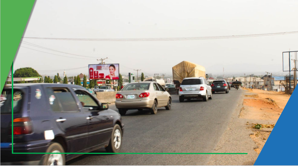 Billboard at Zuba-Kaduna Road by Tonjons Filling Station, Abuja- Board 1